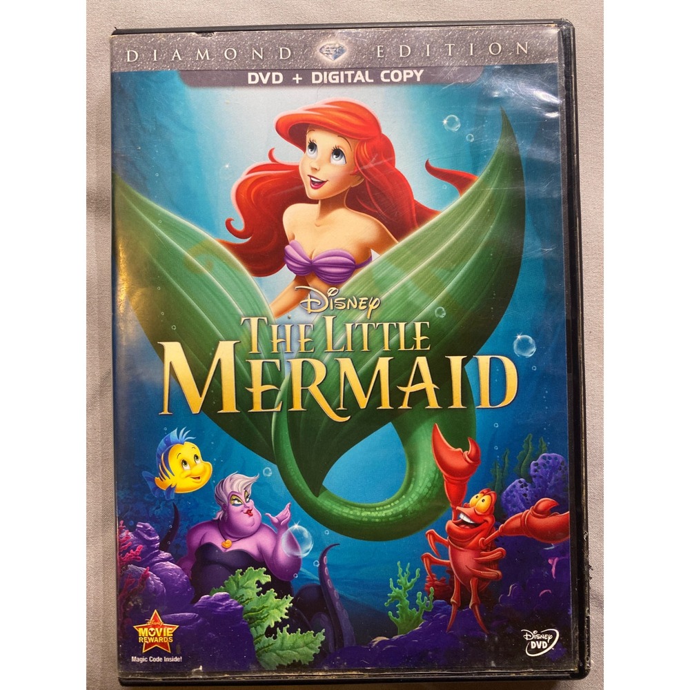 Disney‎ The Little Mermaid DVD Diamond Edition Animated Movie 2013 Digital Copy